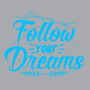 Follow Your Dreams (Blue) - Unisex Premium Fleece Pullover Hoodie Design