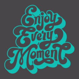Enjoy Every Moment (Aqua) - Youth Premium Cotton T-Shirt Design