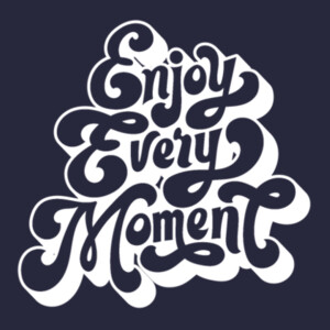 Enjoy Every Moment (White) - Unisex Premium Fleece Crew Sweatshirt Design