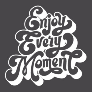 Enjoy Every Moment (White) - Youth Premium Cotton T-Shirt Design