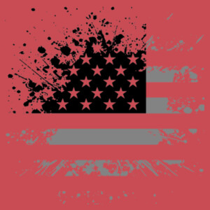 Distressed Flag (Black Grey) - Unisex Premium Cotton Long Sleeve T-Shirt Design