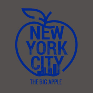 The Big Apple NYC (Navy) - Unisex Premium Fleece Pullover Hoodie Design