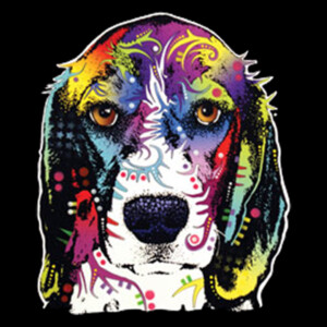Neon Beagle  - Unisex Premium Fleece Crew Sweatshirt Design