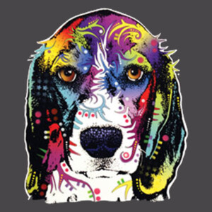 Neon Beagle  - Youth Premium Cotton T-Shirt Design