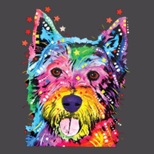 Neon Westie - Youth Premium Cotton T-Shirt Design