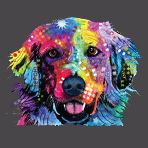 Neon Golden Retriever - Youth Premium Cotton T-Shirt Design