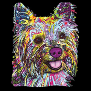 Neon Yorkie - Unisex Premium Fleece Crew Sweatshirt Design