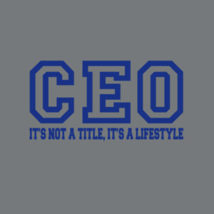 CEO Navy - Unisex Premium Fleece Crew Sweatshirt Design