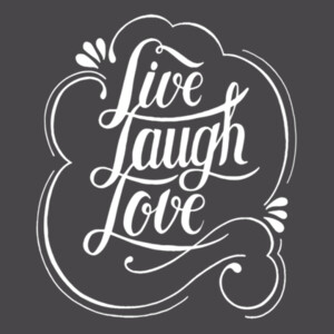 Live Love Laugh White - Youth Premium Cotton T-Shirt Design