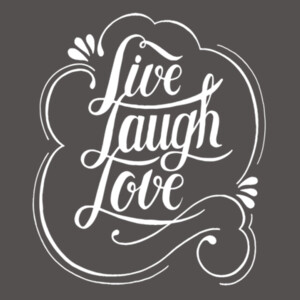 Live Love Laugh White - Women's Premium Cotton Slim Fit T-SHirt Design
