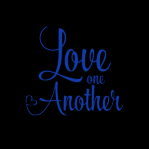 Love One Another Royal - Unisex Premium Fleece Crew Sweatshirt Design