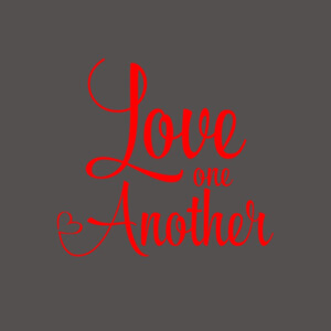 Love One Another Red - Women's Premium Cotton Slim Fit T-SHirt Design