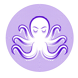 Octopus 2 Purple - Women's Premium Cotton T-Shirt Design