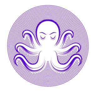 Octopus 2 Purple - Unisex Premium Cotton Long Sleeve T-Shirt Design