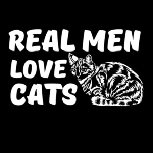 Real Men Love Cats White - Women's Premium Cotton T-Shirt Design