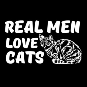 Real Men Love Cats White - Unisex Premium Fleece Pullover Hoodie Design