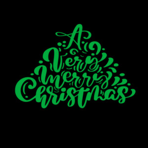 A Very Merry Christmas Green - Unisex Premium Fleece Crew Sweatshirt Design