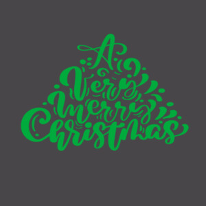 A Very Merry Christmas Green - Youth Premium Cotton T-Shirt Design