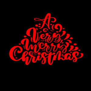 A Very Merry Christmas Red - Women's Premium Cotton T-Shirt Design
