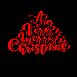 A Very Merry Christmas Red - Unisex Premium Cotton Long Sleeve T-Shirt Design