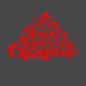 A Very Merry Christmas Red - Youth Premium Cotton T-Shirt Design