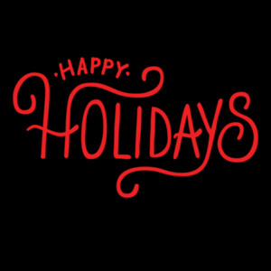 Happy Holidays Red - Women's Premium Cotton T-Shirt Design