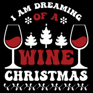Wine Christmas - Women's Premium Cotton T-Shirt Design