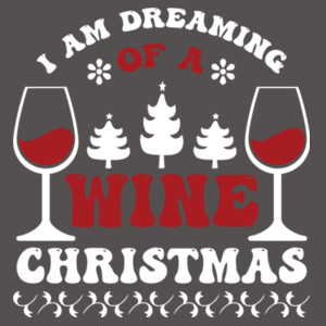Wine Christmas - Women's Premium Cotton Slim Fit T-SHirt Design