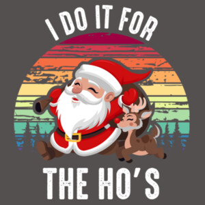 Do It For the Hos - Women's Premium Cotton Slim Fit T-SHirt Design