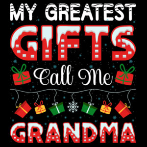 Christmas Grandma - Women's Premium Cotton T-Shirt Design