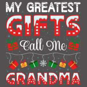 Christmas Grandma - Women's Premium Cotton Slim Fit T-SHirt Design