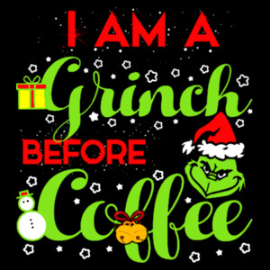 Grinch Before Coffee - Youth Premium Cotton T-Shirt Design