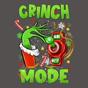 Grinch Mode - Women's Premium Cotton Slim Fit T-SHirt Design
