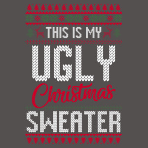Ugly Christmas Sweater - Women's Premium Cotton Slim Fit T-SHirt Design