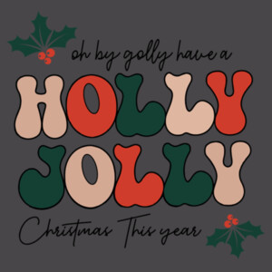 Holly Jolly - Youth Premium Cotton T-Shirt Design