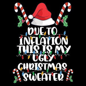 Inflation Ugly Sweater - Unisex Premium Fleece Pullover Hoodie Design