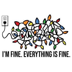 Everything is Fine - Youth Premium Cotton T-Shirt Design