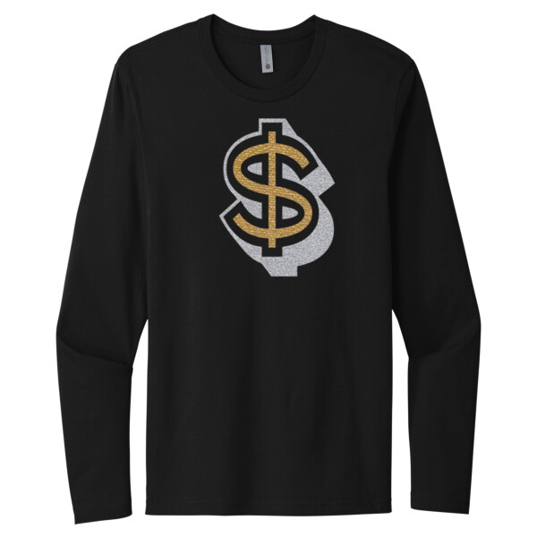 Money - Unisex Premium Cotton Long Sleeve T-Shirt Thumbnail