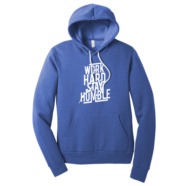 Work Hard Stay Humble (White) - Unisex Premium Fleece Pullover Hoodie Thumbnail