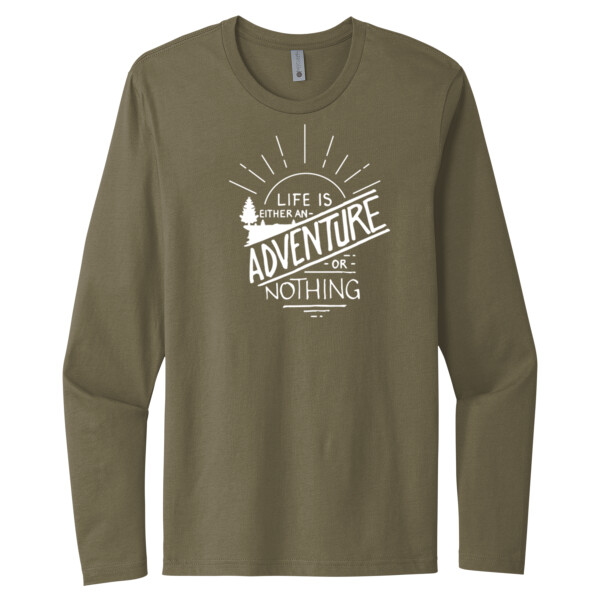 Life is an Adventure (White) - Unisex Premium Cotton Long Sleeve T-Shirt Thumbnail