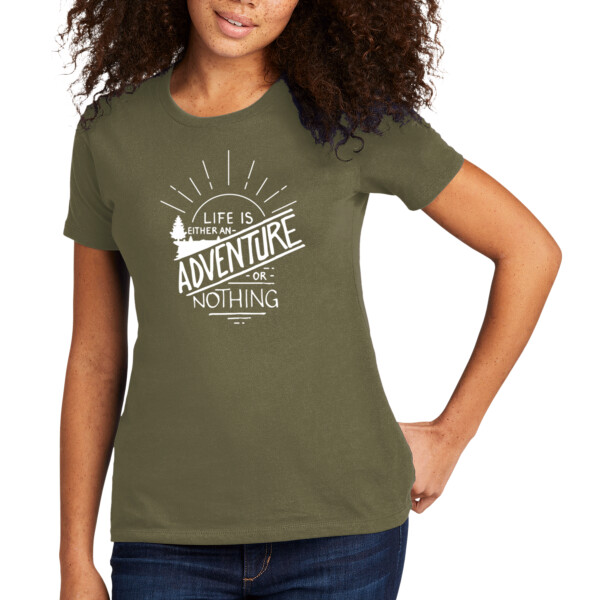 Life is an Adventure (White) - Women's Premium Cotton T-Shirt Thumbnail