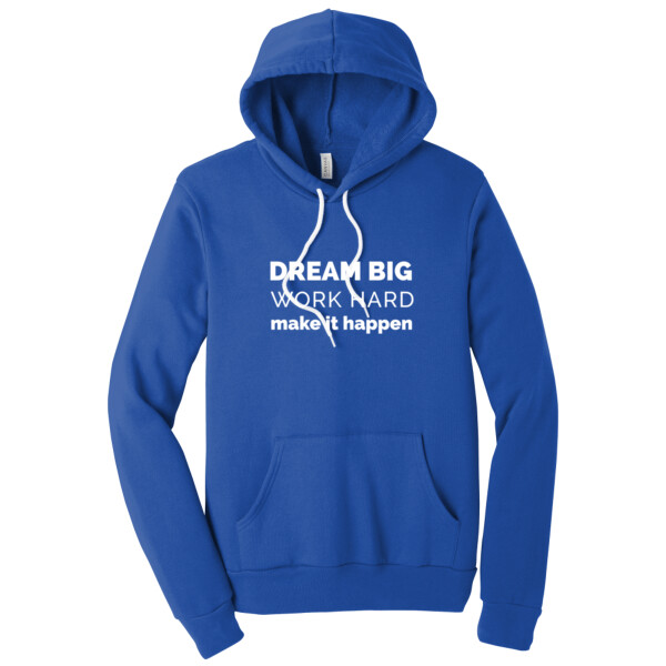Dream Big (White) - Unisex Premium Fleece Pullover Hoodie Thumbnail