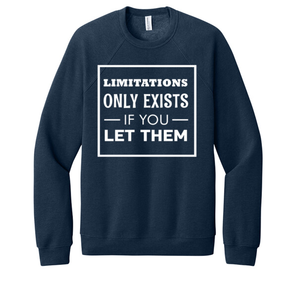 Limitations Don't Exist - Unisex Premium Fleece Crew Sweatshirt Thumbnail