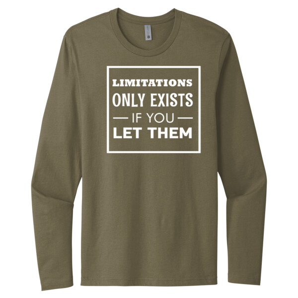 Limitations Don't Exist - Unisex Premium Cotton Long Sleeve T-Shirt Thumbnail