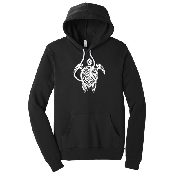 Turtle (White) - Unisex Premium Fleece Pullover Hoodie Thumbnail