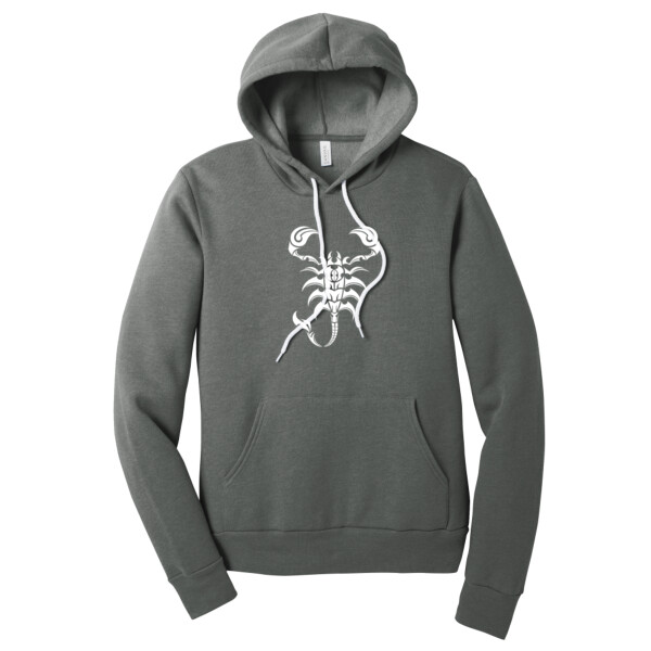 Scorpion (White)  - Unisex Premium Fleece Pullover Hoodie Thumbnail