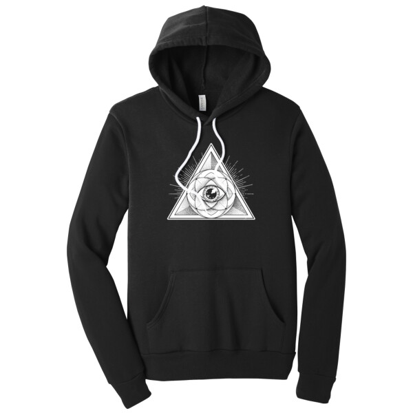 Sacred Geometry 1 (White) - Unisex Premium Fleece Pullover Hoodie Thumbnail