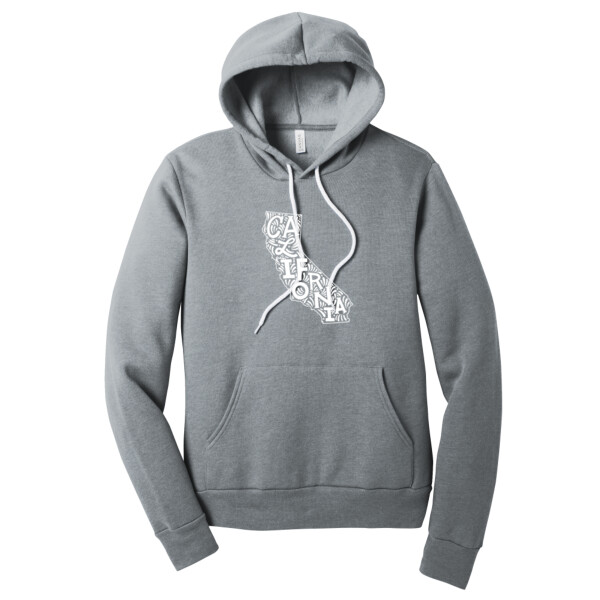 California 1 (White) - Unisex Premium Fleece Pullover Hoodie Thumbnail