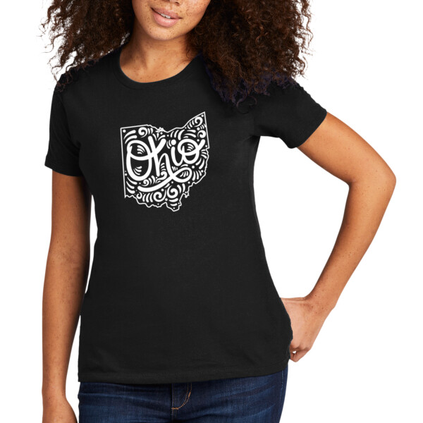 Ohio (White) - Women's Premium Cotton T-Shirt Thumbnail
