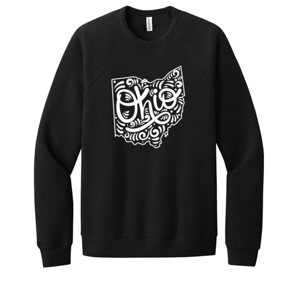 Ohio (White) - Unisex Premium Fleece Crew Sweatshirt Thumbnail